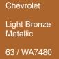 Preview: Chevrolet, Light Bronze Metallic, 63 / WA7480.